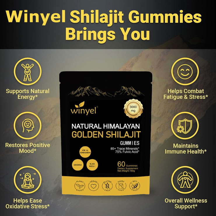 Himalayan Shilajit  Gummies For Energy Boost