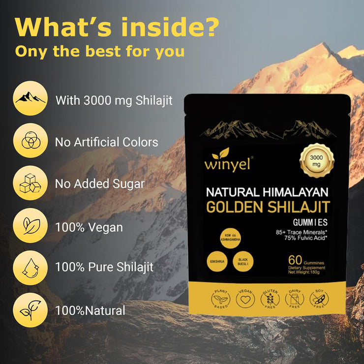 Himalayan Shilajit  Gummies For Energy Boost