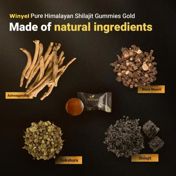 Himalayan Shilajit  Gummies For Energy Boost